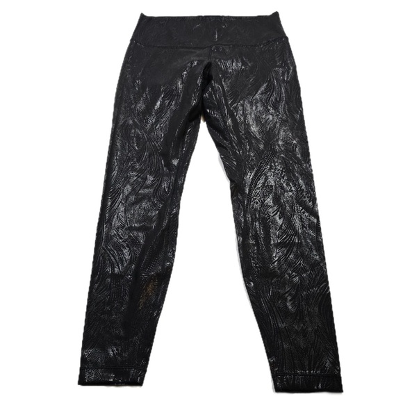 NWOT Lululemon Wunder Under High-Rise Tight 28" *Shine (Acclimatize Black Foil) - Picture 7 of 16